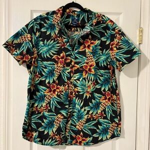 Men’s George Aloha Hawaiian Tropical Floral Shirt Size XL